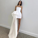 Sexy Prom Short Light Wedding Dress 2026 New Cocktail Party Breasts Birthday Dress HZ0517