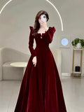 Toasting Bridal 2026 New Long-Sleeved Engagement Dress Women's Summer Dress Stylish Elegant Banquet Dress Dress Dress HZ0517