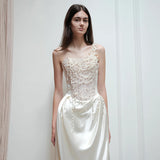 2026 New French Brading Dress Bridal Trend Yarn Heavy Industry Pearl Light Wedding Dress HZ0517
