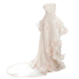 Fairy Sweet Petal-Smeared Korean Bridal Bridal Bridal Bridal Bridal Dress 2026 New Travel Fashion Light Wedding Dress HZ0517