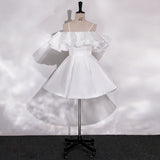 French-Style Stant-Faced Light Wedding Dress 2026 New Sensing Simple Shoulder Sling Bridal Engagement Certificate Small White Dress HZ0517