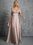 One-Word Shoulder Banquet Evening Dress 2026 New Fashion Temperament Elegant Dress Fashion Dress HZ0517
