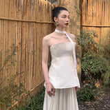 New Chinese Morning Dress Woman 2026 Spring New Breast-Wielgment Certificate Engaged Bride Out Of The Cabinet To Shoot Breast Light Wedding Dress HZ0517