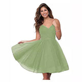 Suspension Evening Dress Sexy Temperament V-Neck Dress Tulle Classmates Party Party Banquet Performance Dress HZ0517