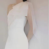 One-Shoulder Estrofishtail Light Wedding Dress 2026 Spring New Bride Wedding Welcome Dress Southeast Asia HZ0517