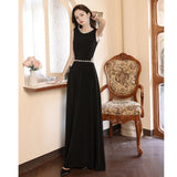 Black Evening Dress Women's 2026 New Dresses Famous Banquet Dresses Fashioned Elegance Moderator Summer HZ0517