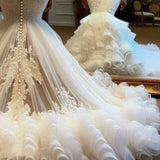 Dragtail Wedding Dress Long Church Bridal Wedding Dress High-End Thin Dress Dress Skirt HZ0517