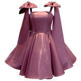New French Light Luxury High-End Feeling Short Retro-Sense Semperament Banquet Evening Dress Small At-Risk Princess Dress HZ0517