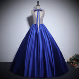 New Evening Dress Female Senior Sense Of Adult Nails Hanging Neck Host Dinner Temperament Dress Stage Dress Dress HZ0517