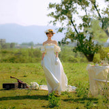 Simplicity Light Wedding Dress 2026 New Bride Small Man Can Wear French Simple Shoulder Yarn Dress Every Day HZ0517