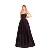 French-Style Densant Black Sling Temperament Thin Banquet Annual Party Hosting Birthday Party Show Evening Dress Dress Dress HZ0517