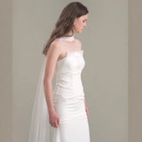 Light-Bosing Wedding Dress Dress Net Yarn Vest Fishtail Long Dress White Korean Dress Dress Dress Dress HZ0517