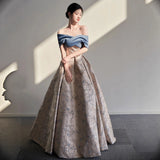 High-Level Evening Dress Women's Banquet Light Luxury Small Art Show Adult Ceremony High-End Host Dress Dress Dress Is Thin HZ0517