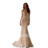 Spring New Fishtail Dress Wedding Dress Detachable Long-Tail Wedding Dress High-End Light Luxury Back Dress HZ0517