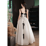 Hanging Evening Dress Dress Women's Famous Banquet Light Luxury High-End Atmospheric Elegant Host High-End Feel Princess Style Temperament HZ0517