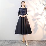 Banquet Dress 2026 New Lien Solo Host Piano Performance Evening Dress Year-To-Year Dress HZ0517