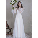 Light Wedding Photography Super Fairy Simple Sen Neat White Thin Exterior Korean Style 2026 New Travel Light Dress HZ0517
