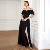 2026 New Bridesmaid Dress Sling Fashion Elegant Temperament Sexy Open Evening Dress HZ0517