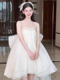 White Breasted Morning Robe Female Bride High Sense Of Small French Style Small Wedding Dress Registration Dress Dress HZ0517