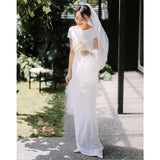 Wedding Dress 2026 New Travel Simple Fishtail Outdoor Lawn Wedding Bride Go Out French Light Wedding Dress HZ0517
