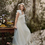 French Light Wedding Dress Morning Dress Beautiful Super Fairy Princess High-End Luxury Small Bride Go Out Yarn Evening Dress HZ0517