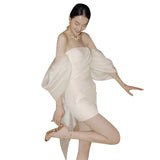French Light Wedding Bridal Temperament Niche Densate Morning Robes Out Of The Yarn Small Small Engagement Dress Dress Skirt HZ0517