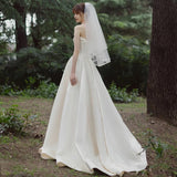 French Bra Light Wedding Dress 2026 New Bridal Temperament Vertiny Hepburn Simple Super Fairy Welcome Door Yarn HZ0517