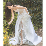 Brased Light Wedding Dress 2026 New Bridal Sen Genus Dreamy Dament Go Out Yarn Girl Small Man Dress Temperament HZ0517