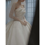 Tempering Brat Wedding Dress 2026 New Bridal Small Tail Fashion Trend Tail Fairy Temperament Wedding Dress HZ0517