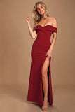Station-Style Texture With A Word-In-One Sexy Bare Back Collared Tective-Style Open-Fork Dress Long Skirt Drag Skirt HZ0517