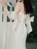 White Evening Dress 2026 New High-End Fish Tail Go Out Of The Yarn Studio Photo Small Welcome Photo Wedding Dress HZ0517
