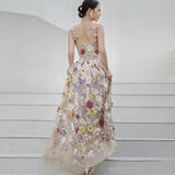French Flower Evening Dress 2026 New Elegant Temperament High-End Sling Bridal Wedding Dress Dress Dress HZ0517