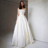 Korean-Style State Simple Light Wedding Dress Small Brides Go Out To Greet The Family To Wipe The Evening Dress Dress HZ0517