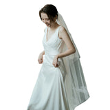 Korean-Style Light Wedding Dress Super Xiansen Simple Denine Bride Welcome Out Of The Yarn Slimming Fish Tail Waist Dress HZ0517