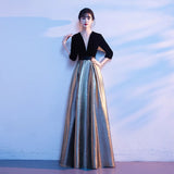 Grand Choral Performance Dress Women 2026 New Summer Dress Fashion Mode Conductor Recitation Poetry Host Chorus HZ0517