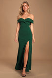 Station-Style Texture With A Word-In-One Sexy Bare Back Collared Tective-Style Open-Fork Dress Long Skirt Drag Skirt HZ0517