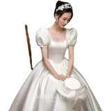 French Light Wedding Dress Bride 206 New French Dress Senior At Large Princess Engagement Dress Simple Atmosphere HZ0517
