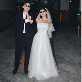 French-Style Fasting Small Small Small Wedding Dress Sen Family Travel Simple Niche Temperament White Certificate Registration Engagement Dress HZ0517
