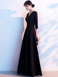 Black Temperament Evening Dress Dress Women 2026 New Banquet Host Long Art Exam Choral Conductor Dress HZ0517