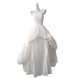 Yun Mengyuan Dance Music Series Wedding Dress 2026 Spring New Smear Sexy Poncho Show Travel Shoot Light Wedding Dress HZ0517