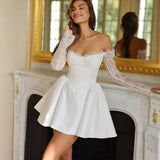 Sexy Light Wedding Dress 2026 New Bridal French Simple Travel Shoot Small Dress HZ0517