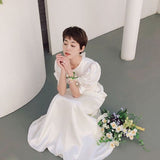 Light Wedding Dress 2026 New French Retro Simple Daily Travel Shot Super Xiansen Thin Travel Long Dress HZ0517