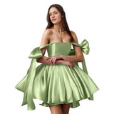 New 2026 Chest-Speaned High-End Feeling Short Dress Banquet Birthday Small Man Gold Breeze Evening Dress 1067 HZ0517