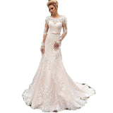 Wedding Dress 2026 New Thin Bare Back Collar Lace Small Tug Fishtail Bride Travel Shooting Exterior Wedding Dress HZ0517