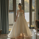 French Hepburn Light Wedding Dress Super Fairy Dreamson Slings Simple Yarn Retro Pongamy Skirt Dress HZ0517