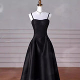 Black Evening Dress 2026 New Dress Party Host Art Examination Dress Temperament Sexy Suspension Long Dress HZ0517