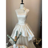 French Light Wedding Dress 2026 New Bridal Thighs Twilight Yarn Dress HZ0517