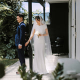 Wedding Dress 2026 New Travel Simple Fishtail Outdoor Lawn Wedding Bride Go Out French Light Wedding Dress HZ0517