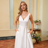 Dress Women's Dress 2026 New Series V-Neck Party Long Dress Dress Dress HZ0517