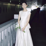 French Sensing Light Wedding Dress With High-Grade Feeling Of Minimalist Dress Dress Wedding White Engagement Trip HZ0517